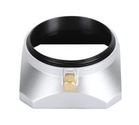 Lens Hood, 49mm Square Lens Hood Lens Shade, Lens Hood Accessory Sun Shade for Digital Camera Silver