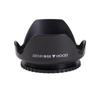 Lens Hood 58 mm Universal Tulip 58 mm Compatible with Sony Ni-kon Canon EOS 4000D 3000D 2000D 90D 80D 77D 250D 1500D 1300D Reduces Reflections and Reflections of the Lens
