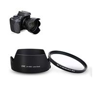 Lens Hood and UV Filter Fits for Canon EF 50mm f/1.8 STM Lens Replaces Canon ES-68, Reversible Lens Hood with 49mm UV Filter,Reduce Lens Flare and Prevent Reflection