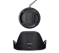 Lens Hood HB-N106 & 55mm Lens Cap Compatible for Nikon D5600 D3500 D3400 kit AF-P DX 18-55mm f/3.5-5.6G VR Lens (1+1 Pack)