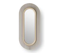 Lens LED wall lamp oval metal ring in ivory white Grey LZF Lamps - LENS OV A IV LED DIM0 10V
