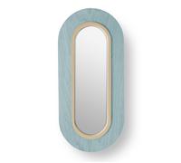 Lens LED wall lamp oval metal ring in ivory white Sea Blue LZF Lamps - LENS OV A IV LED DIM0 10V
