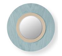Lens LED Wall Lamp Round Metal Ring in Ivory White Sea Blue LZF Lamps - LENS CR A IV LED DIM0 10V
