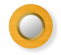Lens LED Wall Light Round Metal Ring in Gold Yellow LZF Lamps - LENS CR A GD LED DIM0 10V