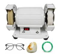 Lens Polishing Machine, Glasses Processing Equipment, Cloth Wheel & Wool Felt Polishing Wheel, 3000r/min Speed, Low Noise, Polished Lenses, Beads & Jewelry