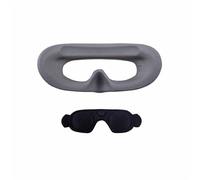 Lens Protection Cover For DJI AVATA 2 Goggles 3 - Foam Padding Sponge Eye Pad for DJI AVATA 2 Goggles 3 (grey+dust cover)