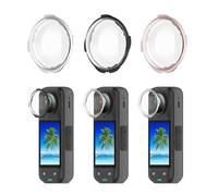 Lens Protective Cover For Insta 360 X5 Protection Glass Optical Glass X5 Lens Case Tempered Film Protective Mirror (Black)