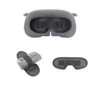 Lens Protective Dust Cover Eye Mask with Storage for Insa360 Antigravity A1, 3-in-1 Anti-Dust Pad, Sunlight-Blocking Lens Protector for Antigravity Vision Flight Goggles Accessories