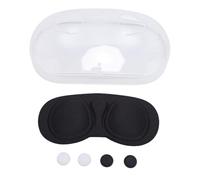 Lens Protector Cover Compatible with Meta Q3, Tempered Glass and TPU Protective Case Cover, Protects Lens From Sunlight, Scratches and Dust, Lens Protector Cover with Joystick Caps