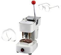 Lens Punching Machine with LED Light Source - Drills 3 Holes Simultaneously, Double-Sided Punching Device for Resin and PC Lenses