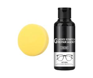 Lens Repair Coating - 3.6x1.2x1.2in Resin Eyeglass Scratch Fix Solution, Anti Yellowing Peeling Crack Edge Restore Treatmant, Optical Lens Surfaces Refurbish Care Liquid Kit