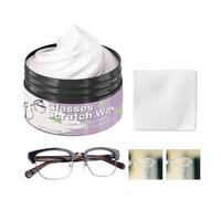 Lens Repair Paste - 4oz Precision Polishing Wax, Anti-Scratch Protective Shield | Multi- Cleaner Sunglasses Car Window Resin Glass Metal Advanced Visibility Maintenance Buffing Compound