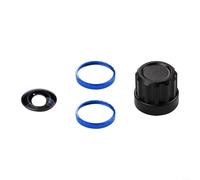 Lens Set for Insta360 X5 Replacement, Optical Glass Camera Lens With Aluminum Alloy Ring Removal Tool For Professional Photography Black Red Silver Blue(Blue)