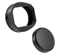 Lens Shade, Compatible For Fujifilm XF 23 27mm Lens Hood | Square Metal Construction, Fits F2.8 R WR Lenses, Matches X-E5 Camera Body