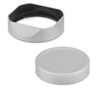 Lens Shade, Compatible For Fujifilm XF 23 33mm Metal Lens Hood | Square Bayonet Structure, Protective Cap Included, Fits F1.4 R LM WR Lenses(Silver)