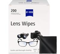 Lens Wipes and Cleaning Cloth Pack - Gift for Photographers - Pre-Moistened Individually Wrapped Alcohol-Free Wipes for Coated Glass on Glasses, Binoculars, Sunglasses, Camera Lenses, Scopes -200Count