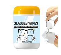 Lens Wipes for Eyeglasses, Quick Dry Cleaner | Glasses Cleaner Wipes - for Phone Electronics Laptop Monitor TV Camera Goggles Eyewear