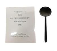 Lenses Colour Blindness Test Book 38 Kit Professional Optometry Vision Screening Plates Ishihara Eye Red Having Shading Green Deficiency Detection