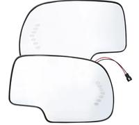 Lenses Compatible With GMC For Sierra 1500 2500 3500 2003 2004 2005 2006 2007 Door For Wing Mirror Glass Heated Turn Signal Light Rear View