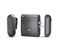 LENSGO 2.4GHz dual Clip on Wireless Lavalier Microphone for Canon Nikon Sony DSLR Camera Camcorder Android Rechargeable Lapel Mic for Video Recording Interview TikTok YouTube Live Streaming-B (Black)