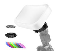 LENSGO Professional Flash Kit, Flash Diffuser Modifier Bundle Diffusion Dome for All Square and Round Head Lights, Photography Lighting Flash Diffuser Set Modifiers for Superior Light Control (D35)