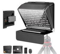 LENSGO TC7 II Foldable Teleprompter for Smartphone - Portable Bluetooth Remote Control, High Resolution Display, Universal Compatibility (Mobile Version)