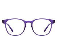 Lenskart HUSTLR - As Seen from the Shark Tank | Peyush Bansal Glasses | Zero Power Bluecut & Anti-Glare Computer Glasses | Purple Full Rim Square | for Men and Women | Size L | LB E14058-W