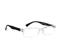 LENSKART PLUS Reader Reading Glasses Rectangular Full Edge for Men and Women for 2 Performance Lr E13700, transparent, Medium