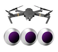 LENSKINS MRC ND Filters 3-Pack (ND8/ND16/ND32) for DJI Mavic Pro/Platinum, AGC Optical Glass, Multi Coated, Water Resistant, Aluminum Frame DJI Lens Accessory Kit Neutral Density Filters