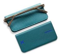 Lensrappa Luxury Slim Leather Glasses Case | Handmade Full-Grain Leather Eyewear Wrap with Magnetic Closure & Gift Box | Ultra-Slim Protective Case in 9 Elegant Colours
