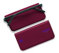 Lensrappa Luxury Slim Leather Glasses Case | Plum Purple Handmade Full-Grain Leather Eyewear Wrap with Magnetic Closure & Gift Box | Ultra-Slim Protective Case in 9 Elegant Colours