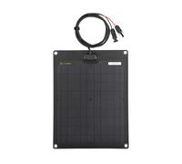 Lensunsolar 20W 12V ETFE Black Flexible Solar Panel, 18.5x13.8in, Ultrathin Ultra Lightweight, PERC Mono High Efficiency Solar Cells, for Campers, RVs, Boats,Camping, Tent