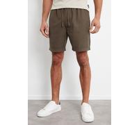 'Lent' Cotton Lyocell Jogger Style Shorts Threadbare Chocolate L