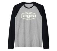 Lent Fishing Trip Friday Fish Fry Raglan Baseball Tee
