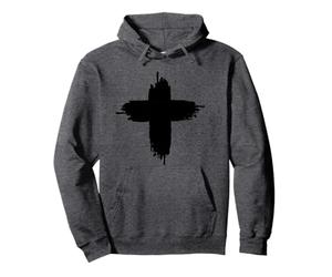 Lent, Lenten, Ash Wednesday, Lent Cross, Catholic Cross Pullover Hoodie