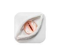 Lentes De Contacto De Colores Cases Empty,red Contacts for Eyes Red Eye Contact Lens Storage Holder for Halloween Costume, Leakproof Travel Container (White)
