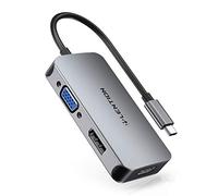 LENTION USB C Hub with 4K HDMI, 1080VGA, Power Delivery Adapter Compatible 2020-2016 MacBook Pro, New Mac Air/Surface, Chromebook, More (CE54HDV, Space Gray)