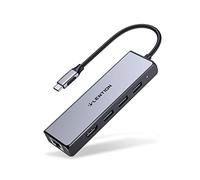 LENTION USB C Hub with Gigabit Ethernet Adapter, 4K HDMI, 3*USB 3.0