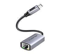 LENTION USB C to Ethernet Adapter, RJ45 to Type C Gigabit Network 1000M Wired LAN Converter Compatible 2023-2016 MacBook Pro 13/15/16, New iPad Pro/Mac Air/Surface, Chromebook, More(CU604, Space Gray)