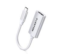 LENTION USB C to HDMI Adapter, 4K/60Hz Digital AV (Thunderbolt 3/4 Compatible) with MacBook Pro 2025-2016, New iPad Pro & Mac Air Surface Book 2/Go Chromebook 13/15 Samsung S9/S8/Note 9, More (Silver)