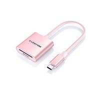 LENTION USB C to SD/Micro SD Card Reader, Type C SD 3.0 Card Adapter Compatible 2025-2016 MacBook Pro, New Mac Air/iPad Pro/Surface, More (C8, Rose Gold)