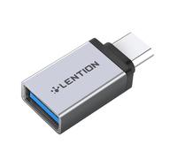 LENTION USB C to USB 3.0 Adapter, Type C Male to Type A Female Converter Compatible 2024-2016 MacBook Pro, New iPad Pro/Mac Air/Surface, Phone/Tablet, iPhone 16 iPhone 15 Stable Driver Certified (C3)
