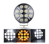 LENTLY Headlamp 7" 9" Round Off Road LED Driving Truck Work Spotlight Headlight White Flash Turn Signal Light Yellow 12-24V For SCANIA Headlight Assembly(1piece 7Inch)