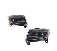 LENTLY Headlamp Car Headlights For Jeep For Compass 2011-2015 For Grand For Cherokee Full LED Headlamp Assembly Upgrade Projector Lens Headlight Assembly(Smoke one pair,RHD_XENON)