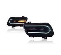 LENTLY Headlamp For Dodge For Charger 2011-2014 With Dual Beam Lens Sequential Turn Signals DRL Bars Auto Accessories LED Projector Headlights Headlight Assembly(No Bulb)