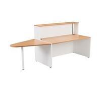 Lento Reception Unit 1400 With Extension - Beech - RCA1400EXBEWH2