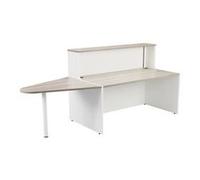 Lento Reception Unit 1400 With Extension - Grey Oak - RCA1400EXGOWH