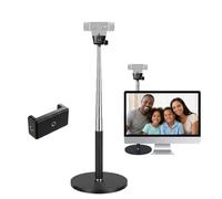 LenTok Webcam Stand for Desk, Telescopic Webcam Mount Camera Stand for Logitech Webcam C922 C930e C920S C920 C615 C960 C920x BRIO 4K NexiGo N60 etc, for Zoom Meetings, Streaming, Video Recording
