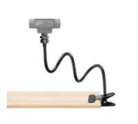 LenTok Webcam Stand Phone Mount for Desk, Gooseneck Desktop Tripod & Tabletop Phone Holder with Clamp & 1/4" Thread, Compatible with Action Camera GoPro C922 C930e C920S C920 615 C960 C920x Brio