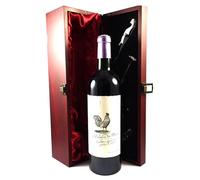 L'Envers du Decor 2005 Saint Emilion Grand Cru (Red wine) vintage wine in a silk lined wooden box with four wine accessories, 1 x 750ml